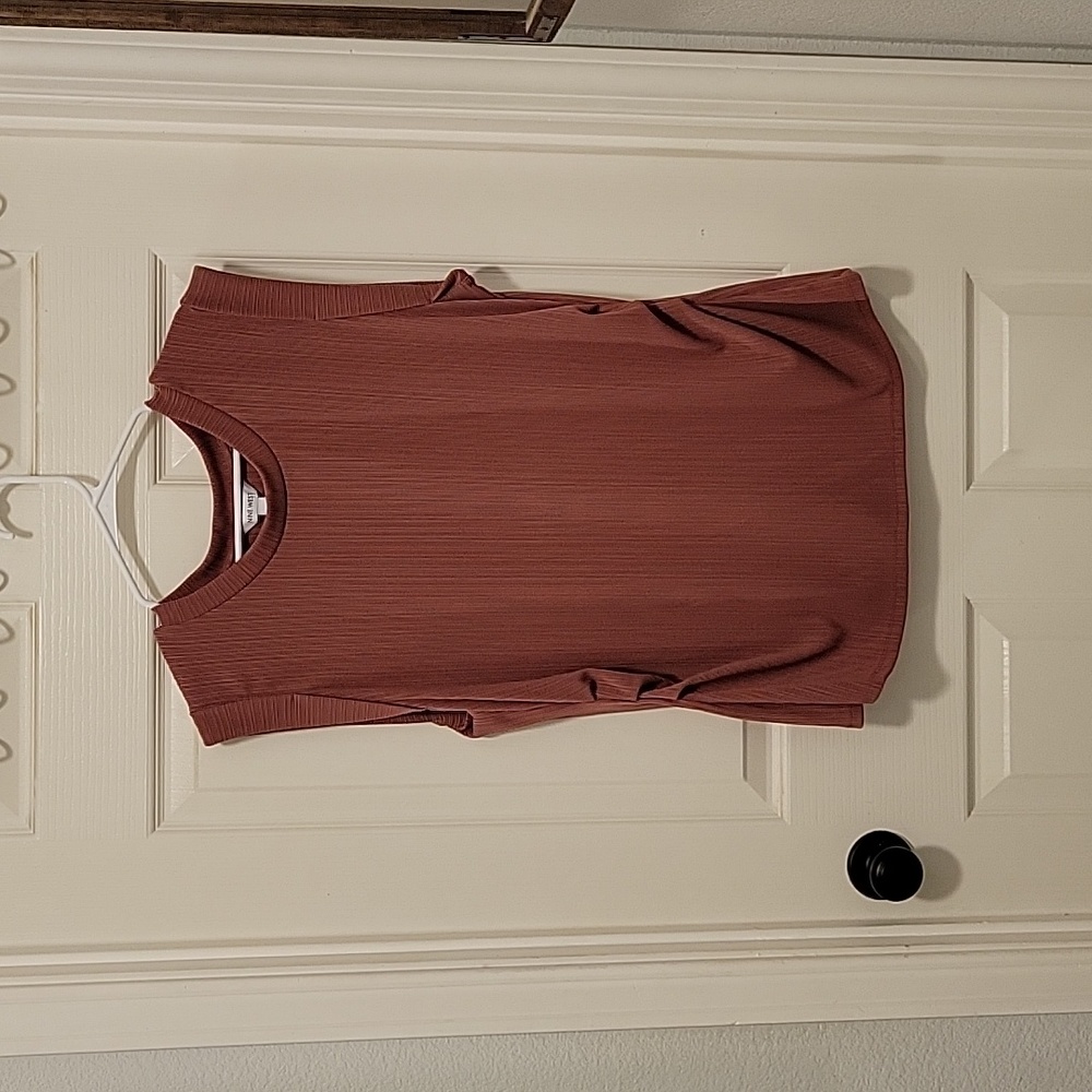 Nine‎ West Sleeveless Dress Shirt XXL Mauve